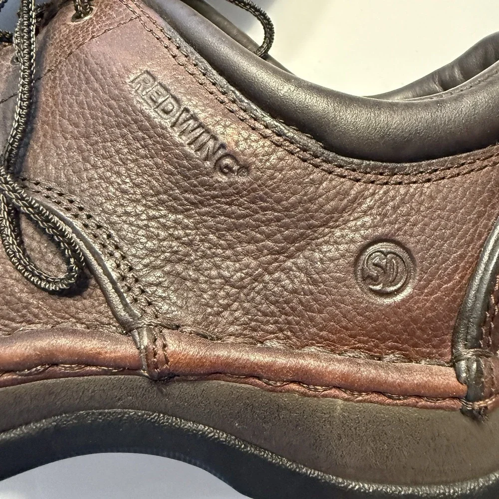 Red Wing 8704 Excelon Oxford Shoes Leather Mens Size 10.5 Work Safety Toe